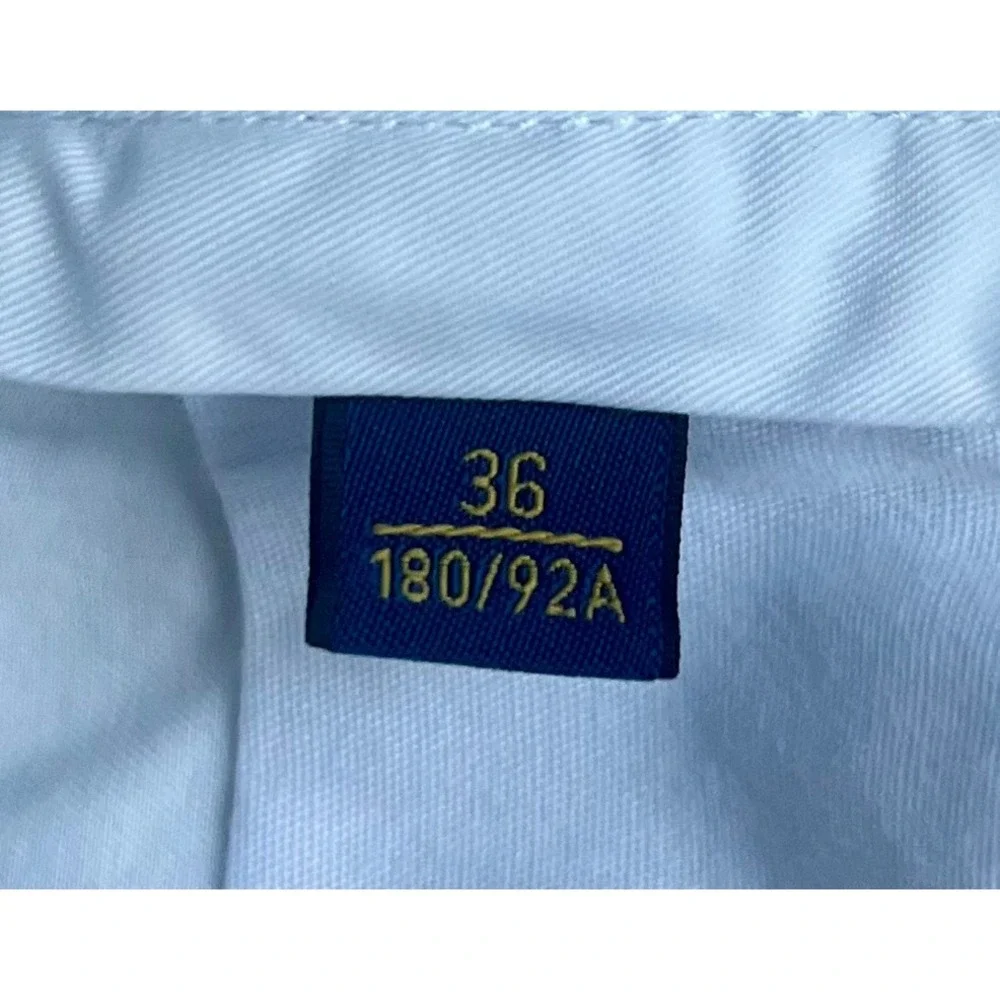 Polo Ralph Lauren Mens White Classic Fit Chino Shorts Size 36 Cotton Twill